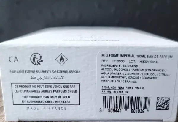 Creed Millésime Impérial for Men EDP Spray 3.3 oz