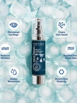 Particle 6-in-1 Face Cream for Men, Men’s Daily Hydrating Moisturizer with Vitamin C, Jojoba Oil, Vitamin E & Hyaluronic Acid, Skin Care Routine, Healthy Skin Support, Pack of 1, 1.7 FL OZ1