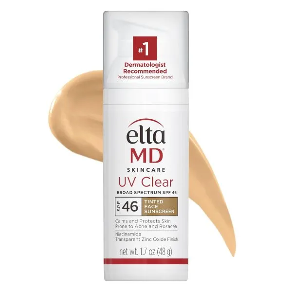 EltaMD UV Clear Tinted Face Sunscreen, SPF 46 Oil | 1.7 oz